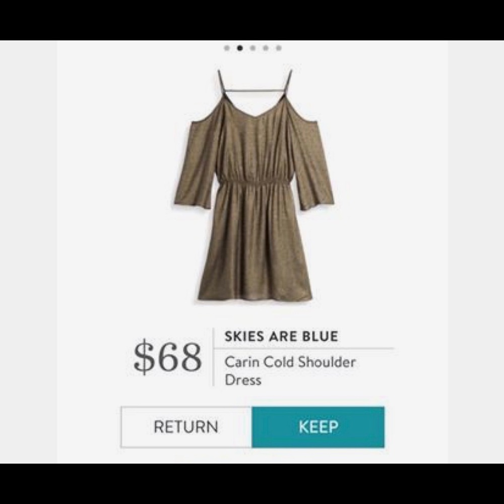 Skies are Blue Carin Cold Shoulder Dress